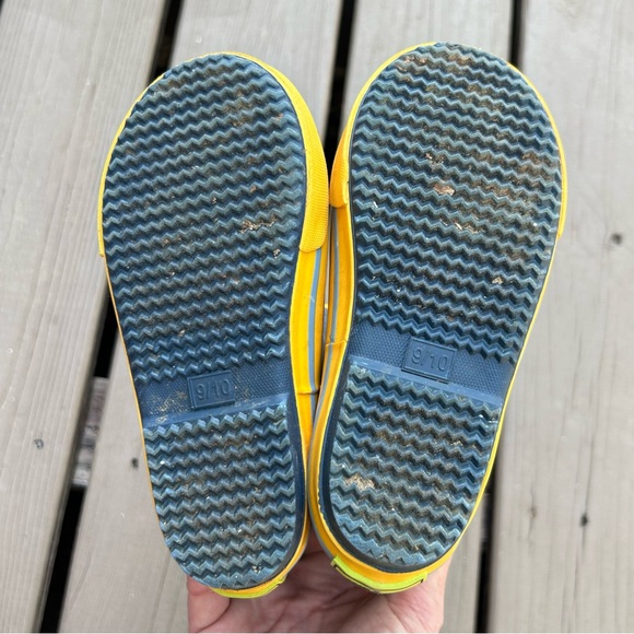 Western Chief Batman Boys Lined Rain Boots | Blue Gold Logo Pull-Ons | Size 9/10 - Picture 12 of 13